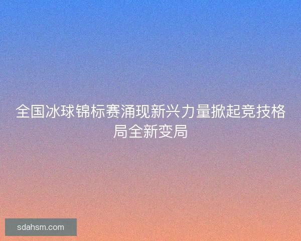 全国冰球锦标赛涌现新兴力量掀起竞技格局全新变局